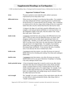 Supplemental Readings on Earthquakes