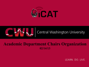Academic Department Chairs Organization 02/14/13