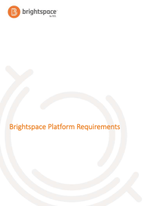 Brightspace Platform Requirements
