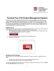 Terminal Four (T4) Content Management System