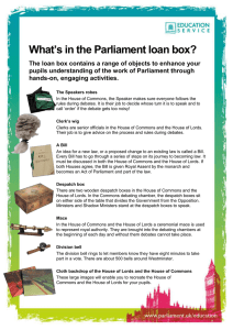 What’s in the Parliament loan box?