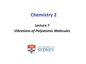 Chemistry 2 Lecture 7 Vibrations of Polyatomic Molecules