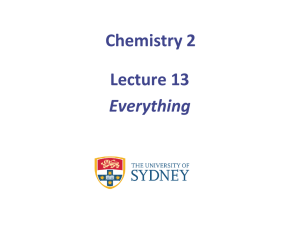 Chemistry 2 Lecture 13 Everything