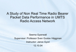 A Study of Non Real Time Radio Bearer Radio Access Network