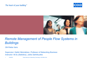 Remote Management of People Flow Systems in Buildings