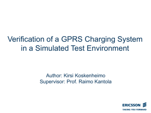 Verification of a GPRS Charging System in a Simulated Test Environment