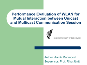 Performance Evaluation of WLAN for Mutual Interaction between Unicast