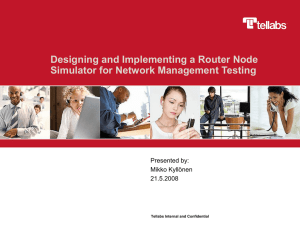 Designing and Implementing a Router Node Simulator for Network Management Testing