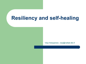 Resiliency and self-healing Visa Holopainen,