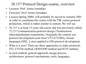 38.157 Protocol Design-course, overview