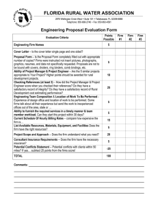 Engineering Proposal Evaluation Form