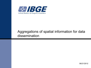 Aggregations of spatial information for data dissemination 06/21/2012