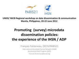 UNSD/ NSCB Regional workshop on data dissemination &amp; communication