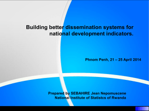 Building better dissemination systems for national development indicators.