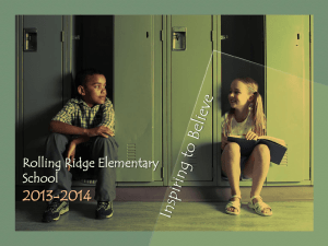 2013-2014 Rolling Ridge Elementary School