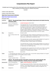 Comprehensive Plan Report