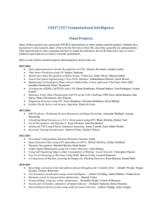 CS457/557 Computational Intelligence Final Projects