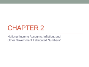 CHAPTER 2 National Income Accounts, Inflation, and Other Government Fabricated Numbers 1