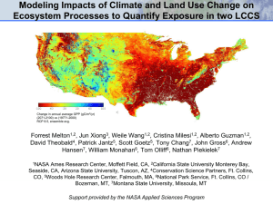 Modeling Impacts of Climate and Land Use Change on