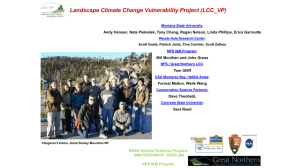 Landscape Climate Change Vulnerability Project (LCC_VP)