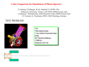 Code Comparison for Simulations of Photo-Injectors