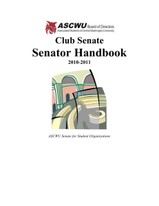 Senator Handbook Club Senate