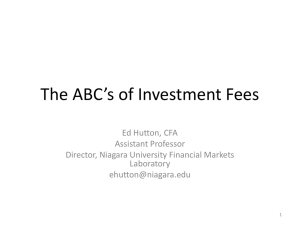 The ABC’s of Investment Fees