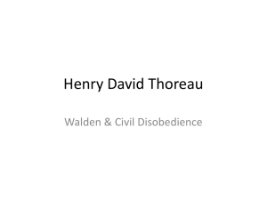 Henry David Thoreau Walden &amp; Civil Disobedience