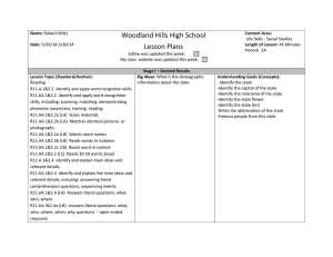 Woodland Hills High School Lesson Plans