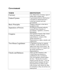 Government  TERM DEFINITION