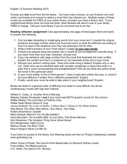Creative writing thesis abstract