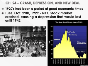 Tues. Oct. 29th, 1929 - NYC Stock market until 1942