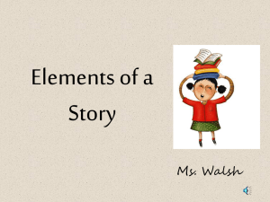 Elements of a Story Ms. Walsh