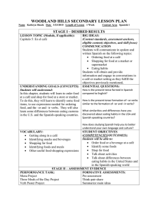 WOODLAND HILLS SECONDARY LESSON PLAN STAGE I – DESIRED RESULTS