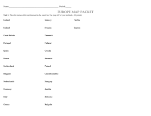 Europe Map Packet