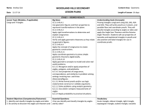 WOODLAND HILLS SECONDARY LESSON PLANS