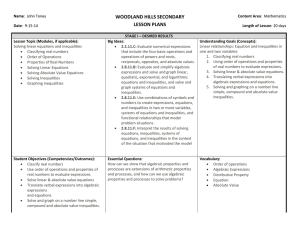 WOODLAND HILLS SECONDARY LESSON PLANS