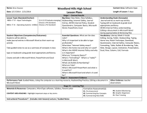 Woodland Hills High School Lesson Plans