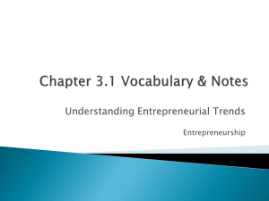 Understanding Entrepreneurial Trends Entrepreneurship