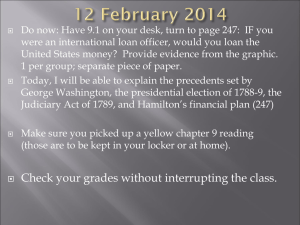Do now: Have 9.1 on your desk, turn to page... were an international loan officer, would you loan the