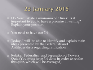 Do Now:  Write a minimum of 3 lines: ... important to you to have a promise in writing?