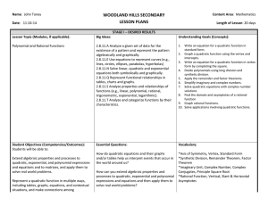 WOODLAND HILLS SECONDARY LESSON PLANS