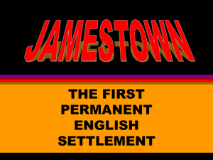 THE FIRST PERMANENT ENGLISH SETTLEMENT