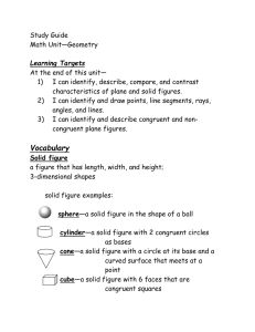 Study Guide Math Unit—Geometry  At the end of this unit—
