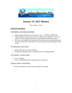 January 19, 2012 Minutes
