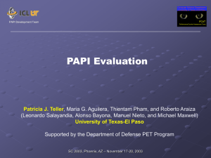 PAPI Evaluation