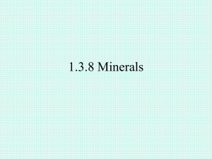 1.3.8 Minerals