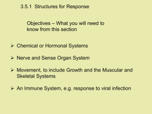 3.5.1  Structures for Response – What you will need to Objectives