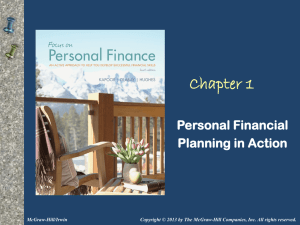 Chapter 1 Personal Financial Planning in Action