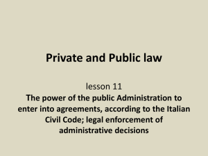 Private and Public law lesson 11 T